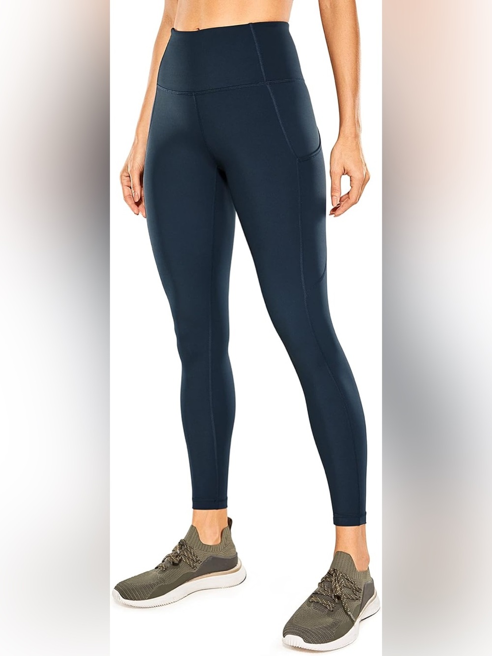 CRZ YOGA Naked Feeling 25” Pocket Leggings Navy XS #56